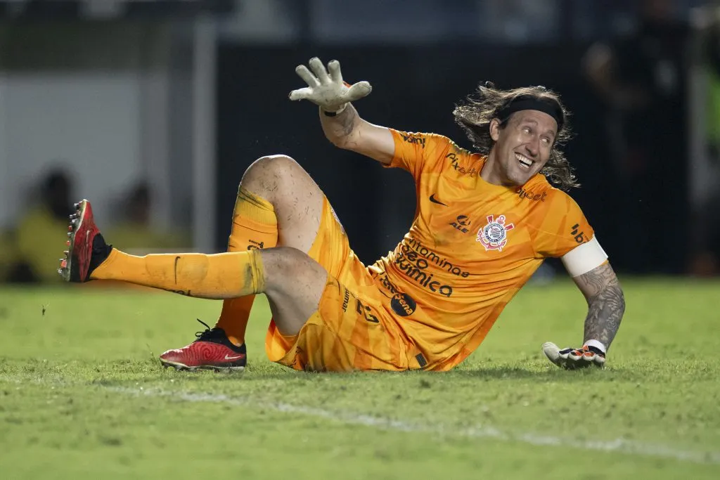 Cassio goleiro do Corinthians durante partida contra o Vasco no estadio Sao Januario pelo campeonato Brasileiro A 2023. Jorge Rodrigues/AGIF
