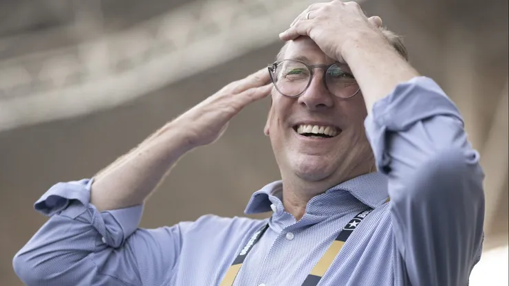 John Textor dono da Saf do Botafogo antes da partida contra o Cruzeiro no estadio Engenhao pelo campeonato Brasileiro A 2023. Jorge Rodrigues/AGIF