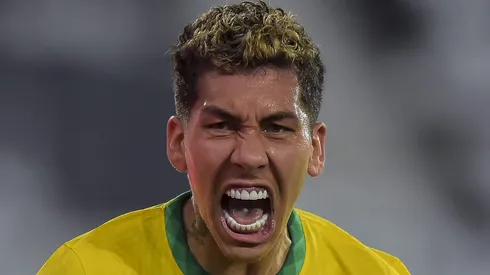Foto: Thiago Ribeiro/AGIF - Firmino comemorando gol pela Seleção Brasileira na Copa América de 2021