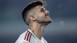 Lucas Beraldo jogador do Sao Paulo durante partida contra o Goias no estadio Serrinha pelo campeonato Brasileiro A 2023. Heber Gomes/AGIF