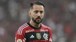 Everton Ribeiro jogador do Flamengo durante partida contra o Sao Paulo no estadio Maracana pelo campeonato Brasileiro A 2023. Thiago Ribeiro/AGIF