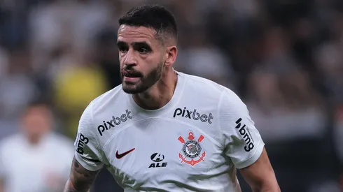 Renato Augusto jogador do Corinthians durante partida contra o Estudiantes no estadio Arena Corinthians pelo campeonato Copa Sul-Americana 2023. Ettore Chiereguini/AGIF