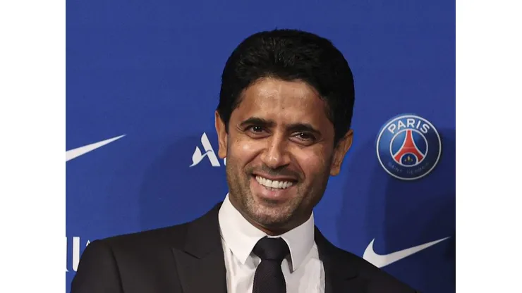 Nasser Al-Khelaïfi, dono do PSG - Foto: Sebastien Muylaert/Getty Images