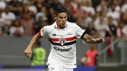James Rodríguez em ação no Mané Garrincha. Foto: Rubens Chiri/Saopaulofc.net