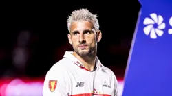 Calleri durante partida do Paulistão. Foto: Abner Dourado/AGIF