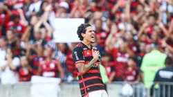 Pedro comemorando gol contra o Fluminense. Foto: Marcelo Cortes / Flamengo.