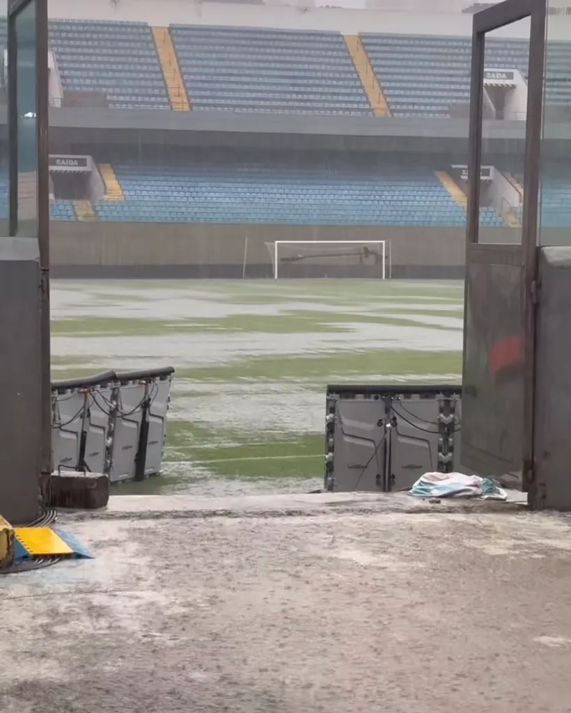 Arena Barueri horas antes de jogo entre Palmeiras e Mirassol. Foto: rede social X / André Hernan