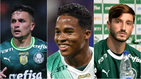 Artur, Endrick e Vinã. Foto: Ettore Chiereguini/Bruno Ulivieri/Gilson Lobo/AGIF