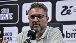 Mattos durante coletiva no Vasco. Foto: Thiago Ribeiro/AGIF