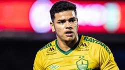 Rikelme jogador do Cuiaba durante partida contra o Sao Paulo no estadio Morumbi pelo campeonato Brasileiro A 2023. Foto: Abner Dourado/AGIF