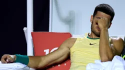 Alcaraz ficou de fora do Rio Open com menos de 20 minutos na sua estreia diante do brasileiro Thiago Monteiro (Foto: Buda Mendes/Getty Images,)