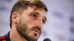 Matías Viña fala sobre sua chegada ao Flamengo e diferencial tático. Foto: Marcelo Cortes /CRF