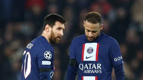 Messi e Neymar no PSG. Foto: Clive Rose/Getty Images