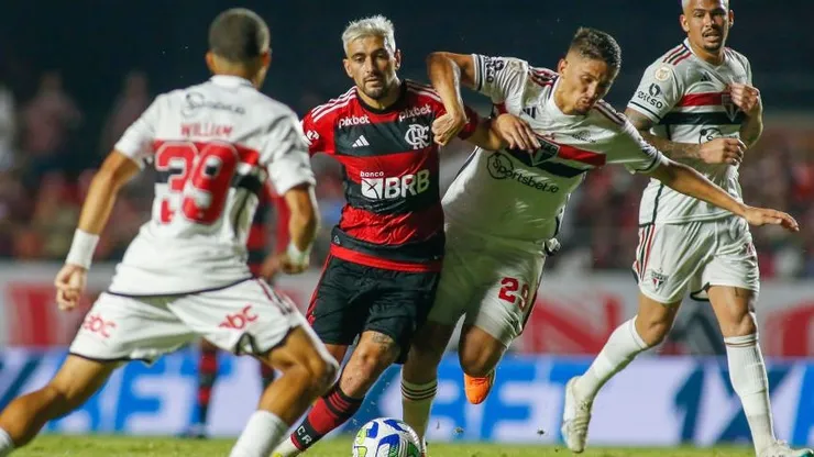 Arrascaeta do Flamengo. Foto: Miguel Schincariol/Getty Images