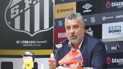 Marcelo Teixeira revela interesse da diretoria do Santos na SAF. Foto: Reinaldo Campos/AGIF