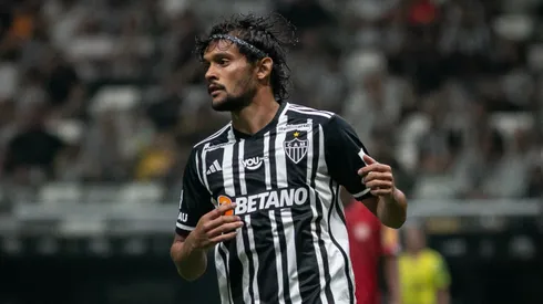 Gustavo Scarpa atuando com a camisa do Atlético-MG. Foto: Fernando Moreno/AGIF