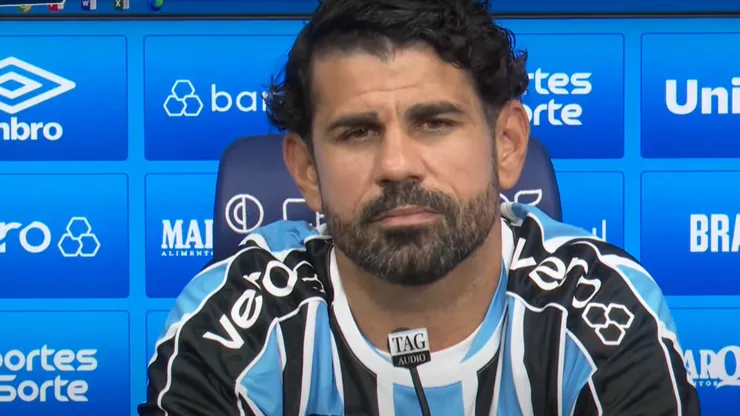 Diego Costa foi apresentando oficialmente no Grêmio nesta 5ª - Foto: Reprodução/YouTube