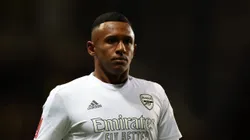 Marquinhos em ação durante jogo do Arsenal contra o kassam.