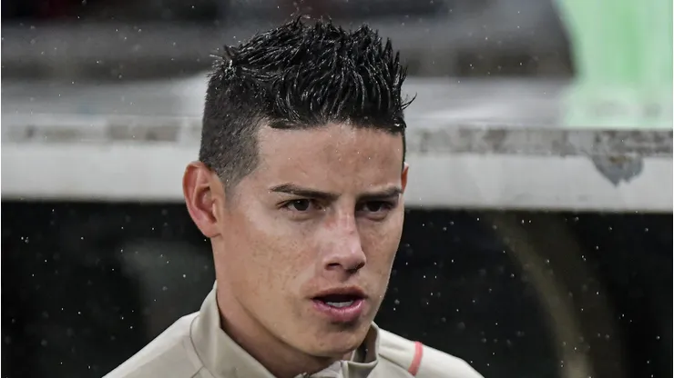 James Rodriguez jogador do Sao Paulo durante partida contra o Flamengo no estadio Maracana pelo campeonato Brasileiro A 2023. Foto: Thiago Ribeiro/AGIF