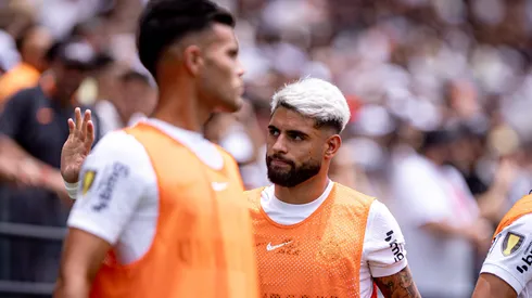 Yuri Alberto jogador do Corinthians durante partida contra o Novorizontino no estadio Arena Corinthians pelo campeonato Paulista 2024. Foto: Leonardo Lima/AGIF