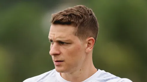 Julio Furch, atacante do Santos Foto: Reinaldo Campos/AGIF