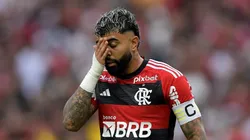 Gabriel Barbosa está insatisfeito com a reserva no Flamengo. Foto: Thiago Ribeiro/AGIF