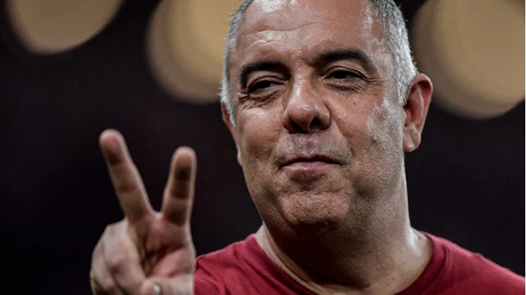 Marcos Braz fala sobre saídas no Flamengo. . Foto: Thiago Ribeiro/AGIF