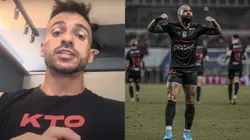 Venê Casagrande soltou a informação sobre o dia do julgamento de Gabigol. Foto Venê: Canal Youtube / Venê Casagrande. Foto Gabigol: Talita Gouvêa/AGIF