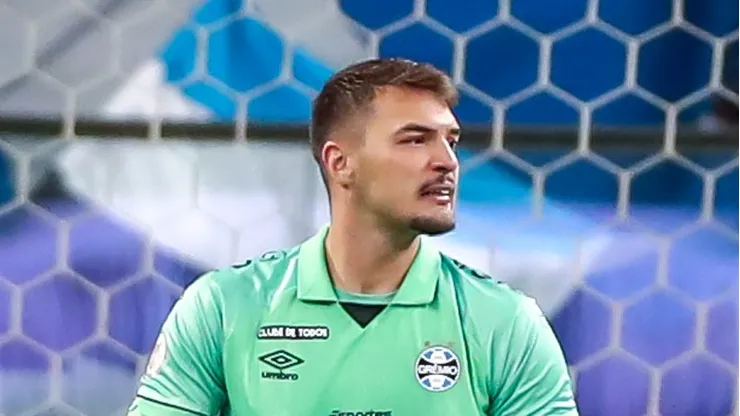 Gabriel Grando, goleiro do Grêmio, perdeu espaço - FOTO: LUCAS UEBEL/GREMIO FBPA