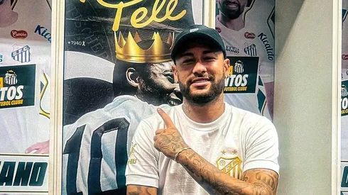Neymar marca presença na Vila e Carille fala sobre influência do ídolo no elenco do Santos. Foto: Reprodução Santos/FC @SantosFC