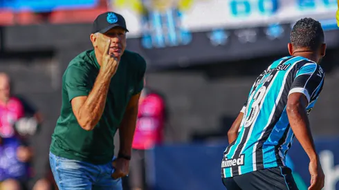 Tecnico Renato Portaluppi, durante o jogo entre Brasil de Pelotas x Gremio pelo campeonato gaucho 2024. Foto: Volmer Perez/AGIf