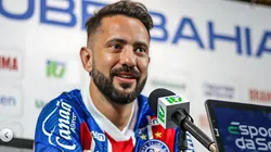 Foto: Tiago Caldas/EC Bahia - Everton Ribeiro em sua apresentação no Bahia