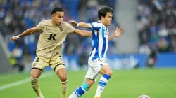 Lázaro atuando pelo Almería no Campeonato Espanhol. Foto: Juan Manuel Serrano Arce/Getty Images.