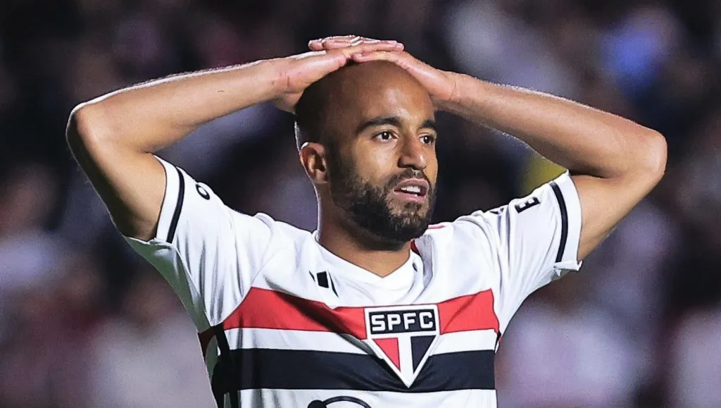Lucas Moura pelo São Paulo. Foto: Ettore Chiereguini/AGIF