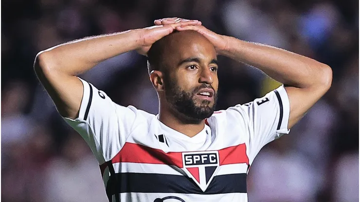 Lucas Moura é duvida para final. Foto: Ettore Chiereguini/AGIF