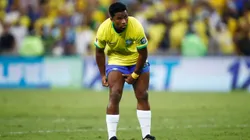 Endrick jogando pela Seleção Brasileira. Foto: Wagner Meier/Getty Images