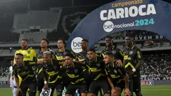Equipe do Botafogo antes da decisão da Taça Rio contra o Boavista.