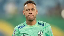 Neymar com a Seleção Brasileira durante treino na Arena Pantanal. Foto: Gil Gomes/AGIF