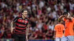 Pedro comemora gol no Maracanã sobre o Nova Iguaçu, na Final do Carioca. Foto: Thiago Ribeiro/AGIF
