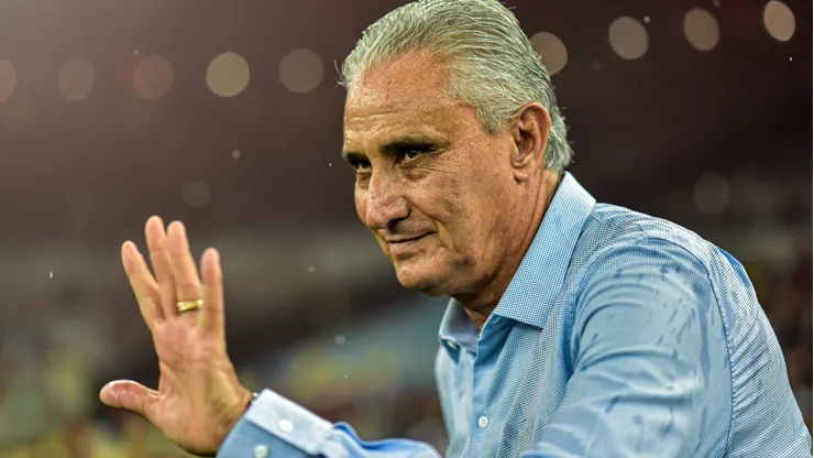 Tite, treinador do Flamengo. Na mira do Vasco, centroavante vai reforçar elenco de Tite no Flamengo.