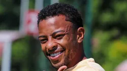 Welington durante treinamento no CT da Barra Funda. Foto: Divulgação / SPFC.