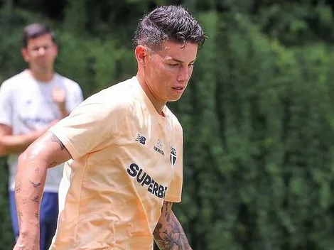 James chega a tempo e se reapresenta no São Paulo para a estreia da Libertadores