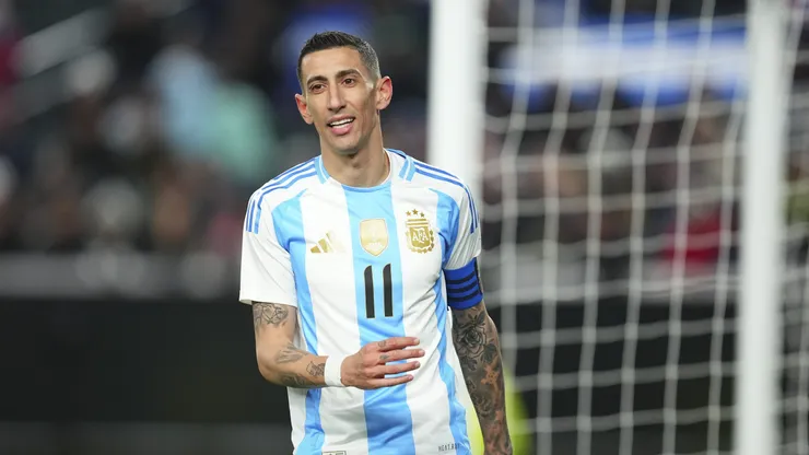 Di Maria em amistoso entre Argentina Vs El Salvador (Foto: Mitchell Leff/Getty Images)