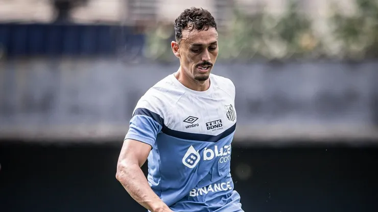 Foto: Raul Baretta / Santos FC - Diego Pituca recebe elogios de Abel Ferreira