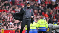 Klopp comemorando gol do Liverpool contra o Manchester United (foto: Stu Forster/Getty Images)