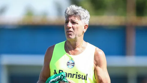 Renato durante treinamento do Grêmio da última quinta-feira (28). Foto: Lucas Uebel/Grêmio FBPA