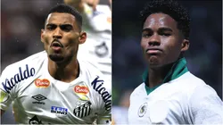 Joaquim do Santos e Endrick do Palmeiras. Foto: Marcello Zambrana/ Ettore Chiereguini/AGIF