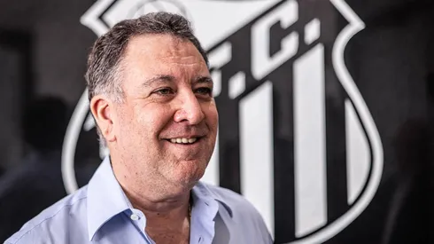 Marcelo Teixeira, presidente do Santos, fala sobre mando de campo na final do Paulistão - Foto: Divulgação/SFC