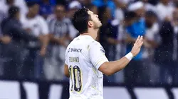 Giuliano resolveu para o Santos em sua volta a NeoQuimica Arena. Foto: Marcello Zambrana/AGIF