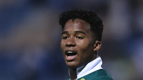 Endrick, durante partida contra o Mirassol pelo Paulista 2024. Atacante quer se despedir do Verdão com título